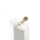 Genuine Aquamarine Floral Ring