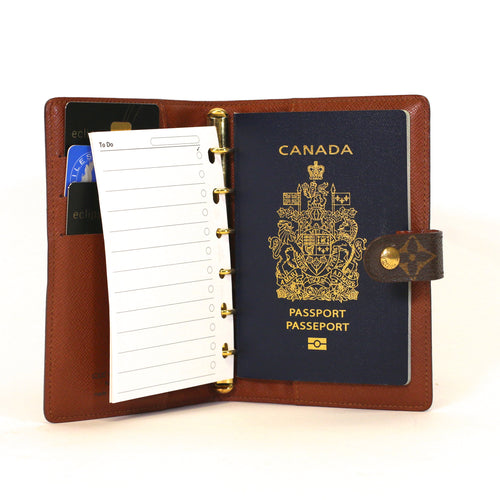 Damier Azur Repurposed LV Passport Wallet