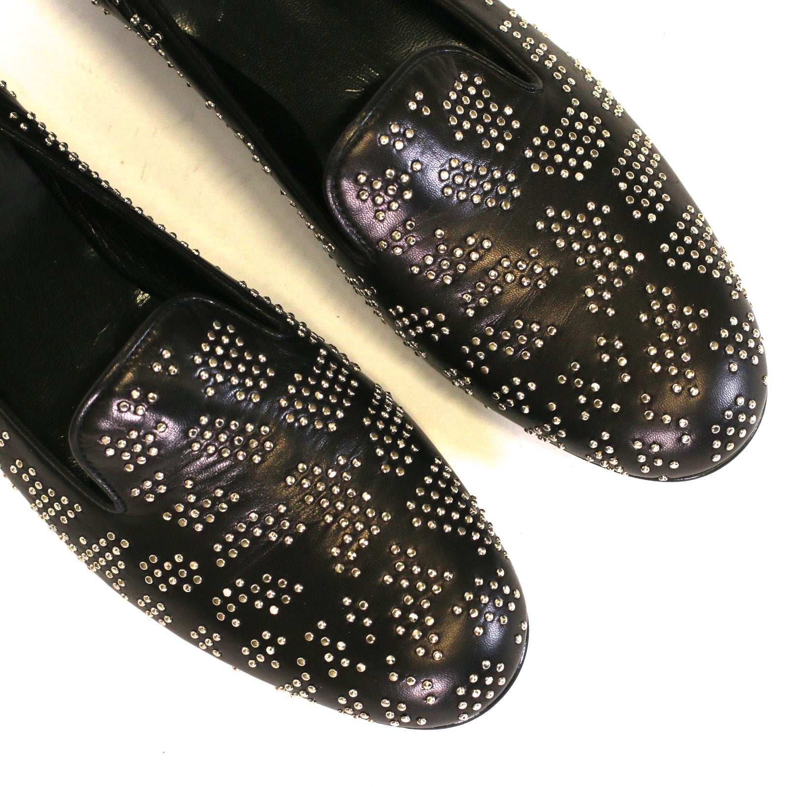 Calfskin Studded Loafers