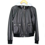 Hooded Leather Jacket