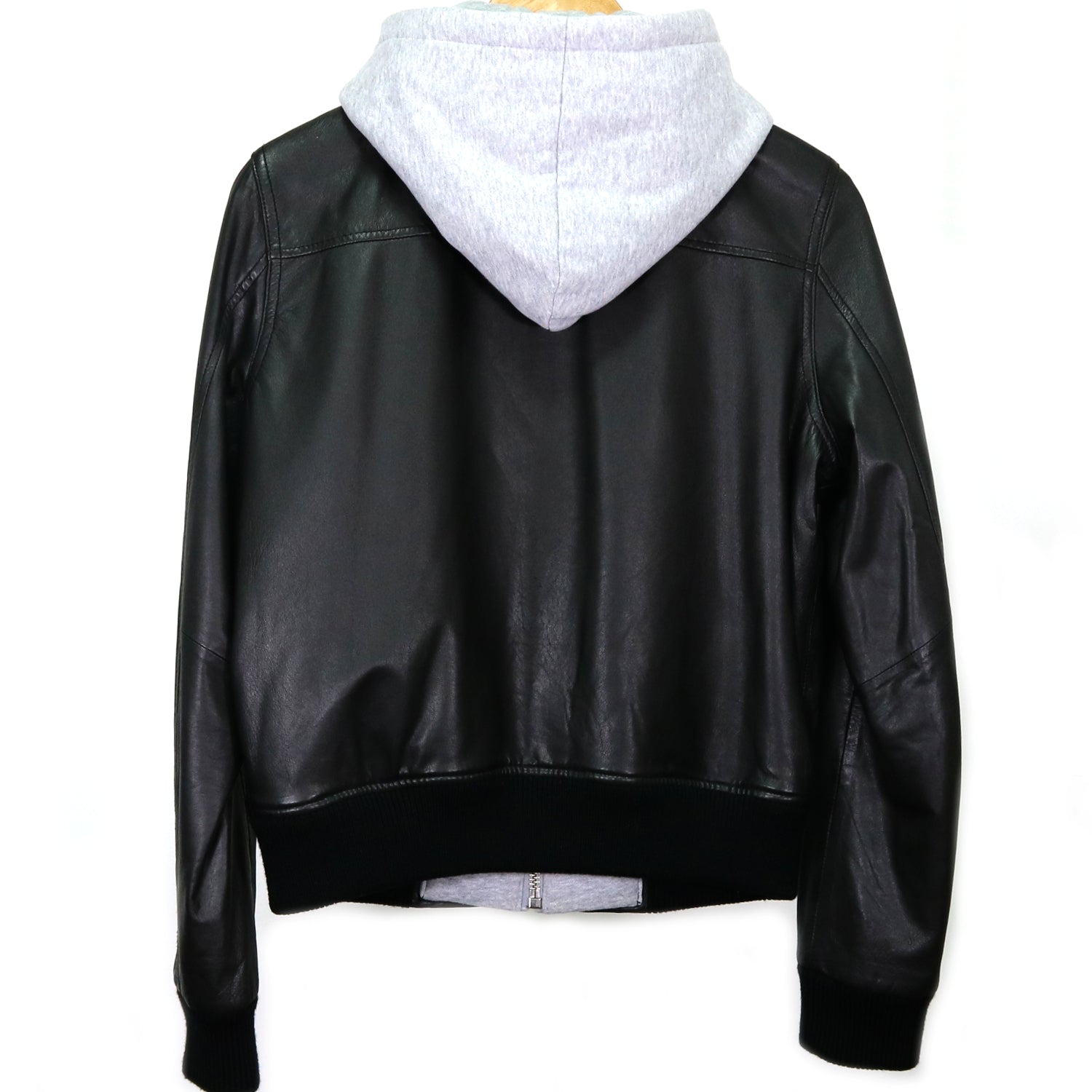 Hooded Leather Jacket