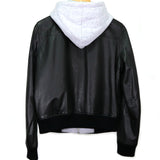 Hooded Leather Jacket