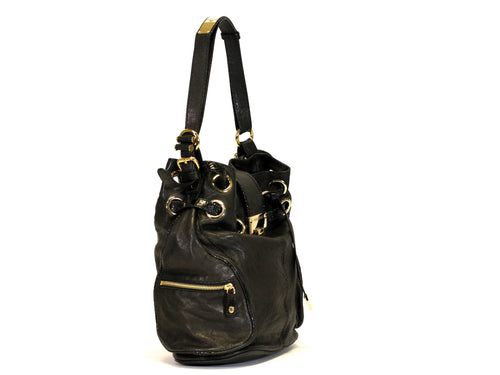 Leather Bucket Bag