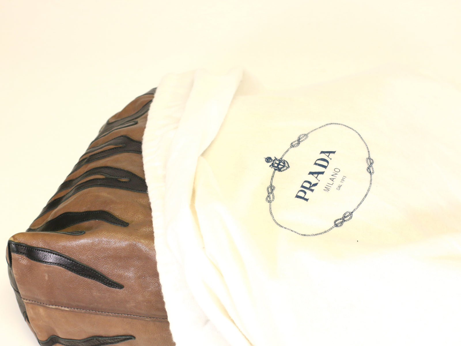 Stripes Leather Hobo