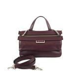Oxblood Flap Satchel