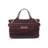 Oxblood Flap Satchel