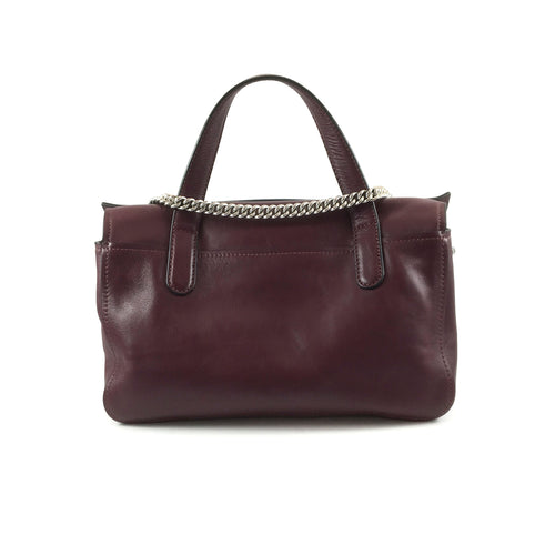 Oxblood Flap Satchel
