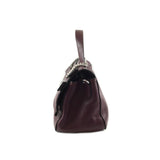 Oxblood Flap Satchel