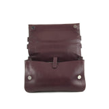Oxblood Flap Satchel