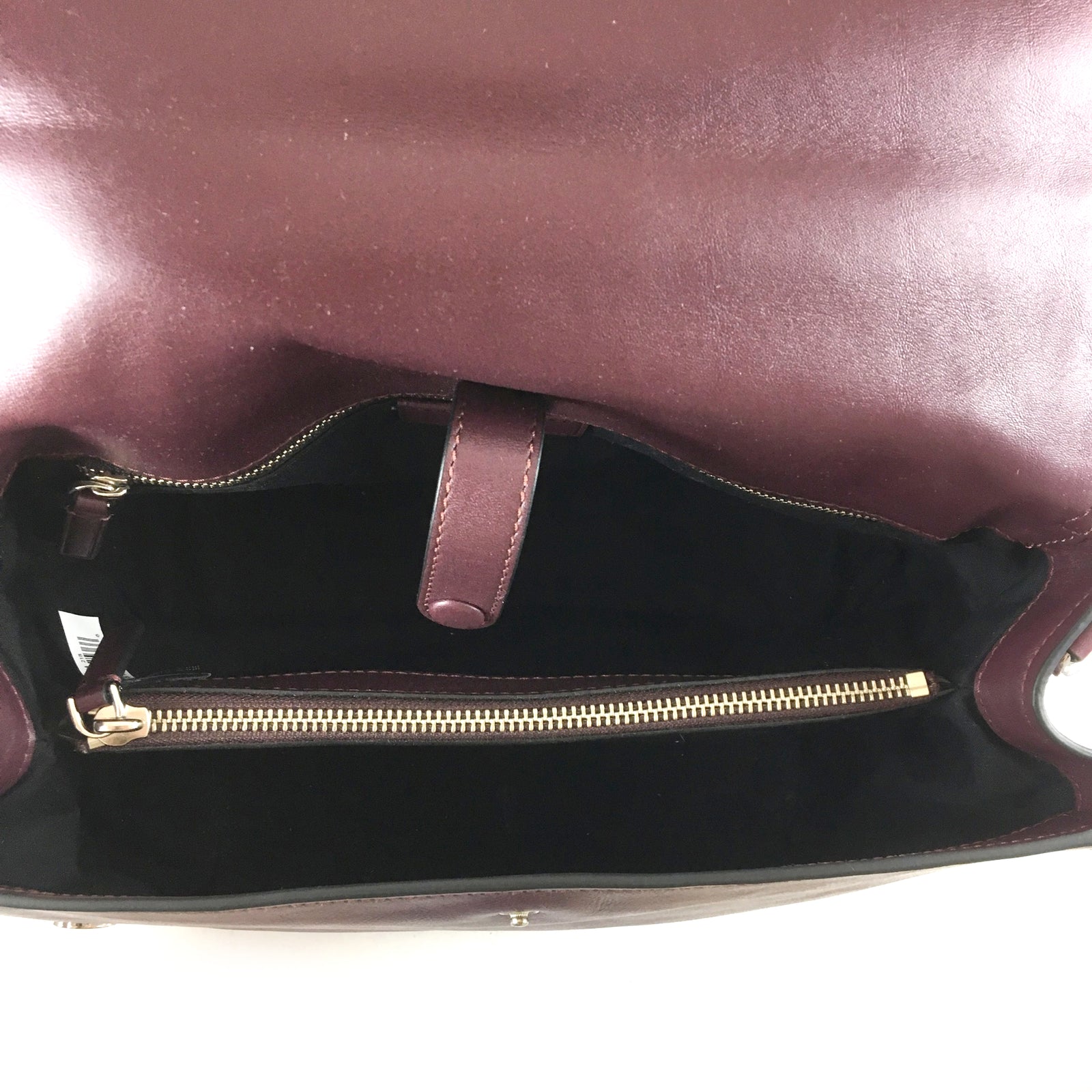 Oxblood Flap Satchel