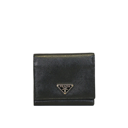 Saffiano Tri-Fold Compact Wallet