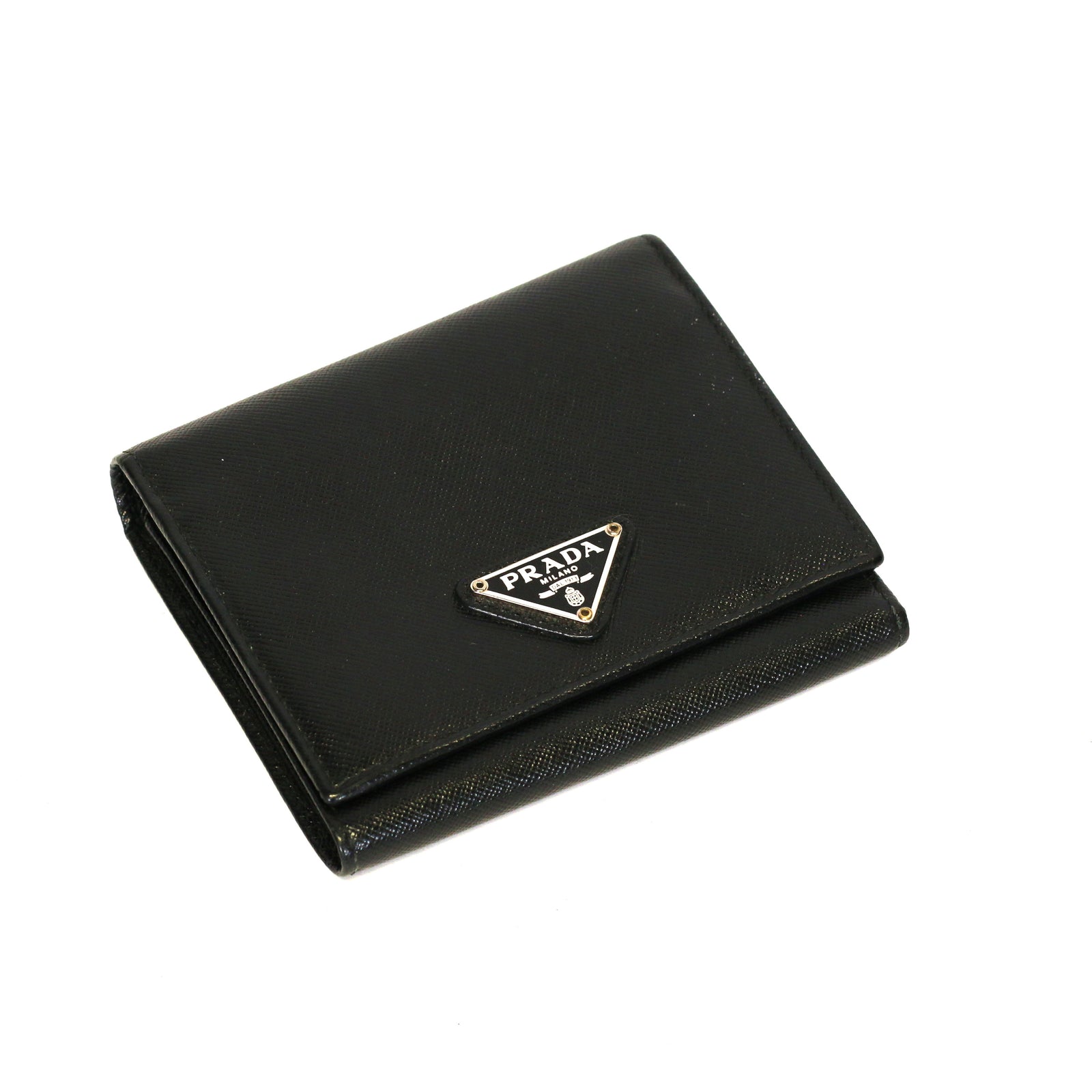 Saffiano Tri-Fold Compact Wallet