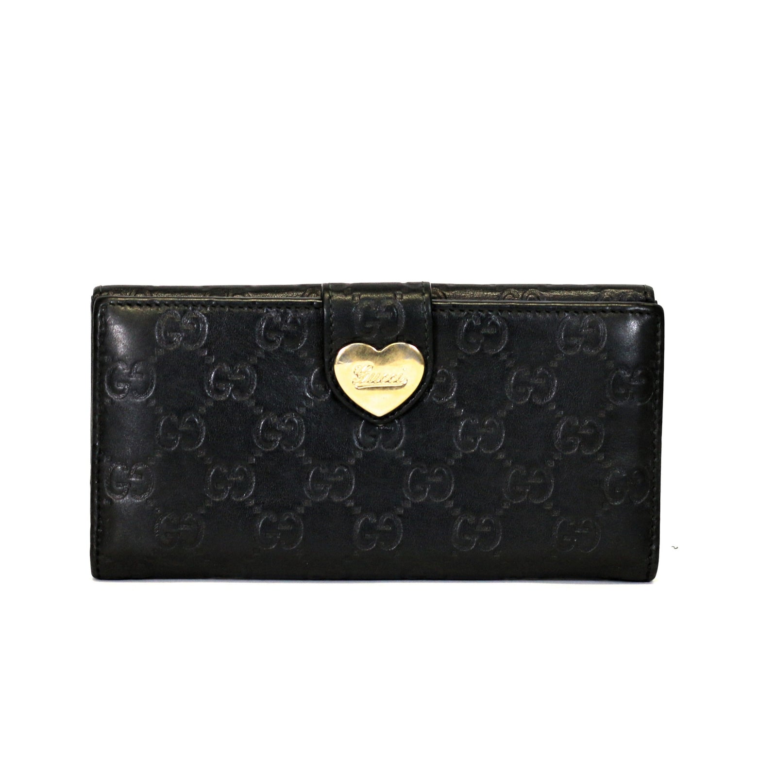 Guccissima Heart Continental Wallet