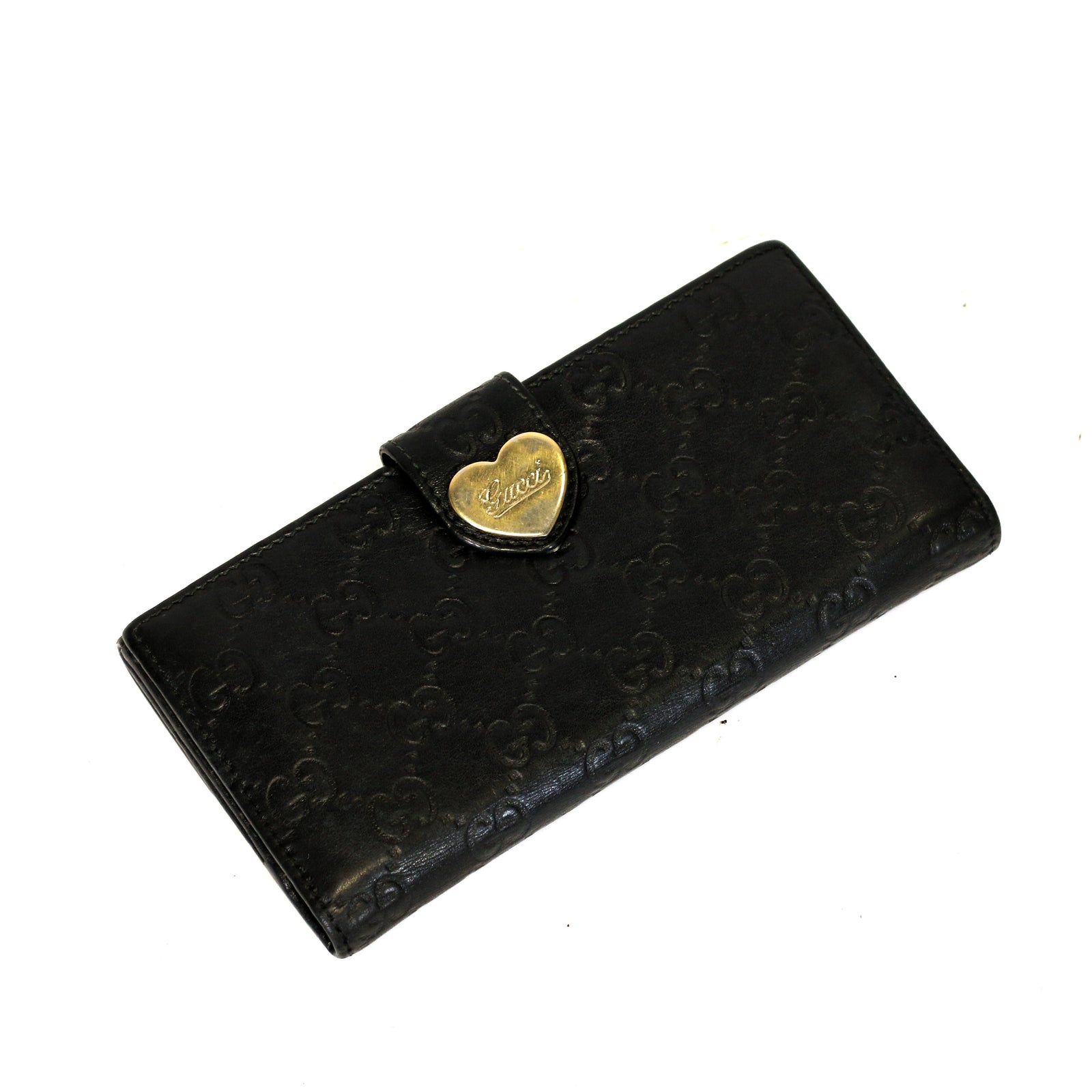 Guccissima Heart Continental Wallet