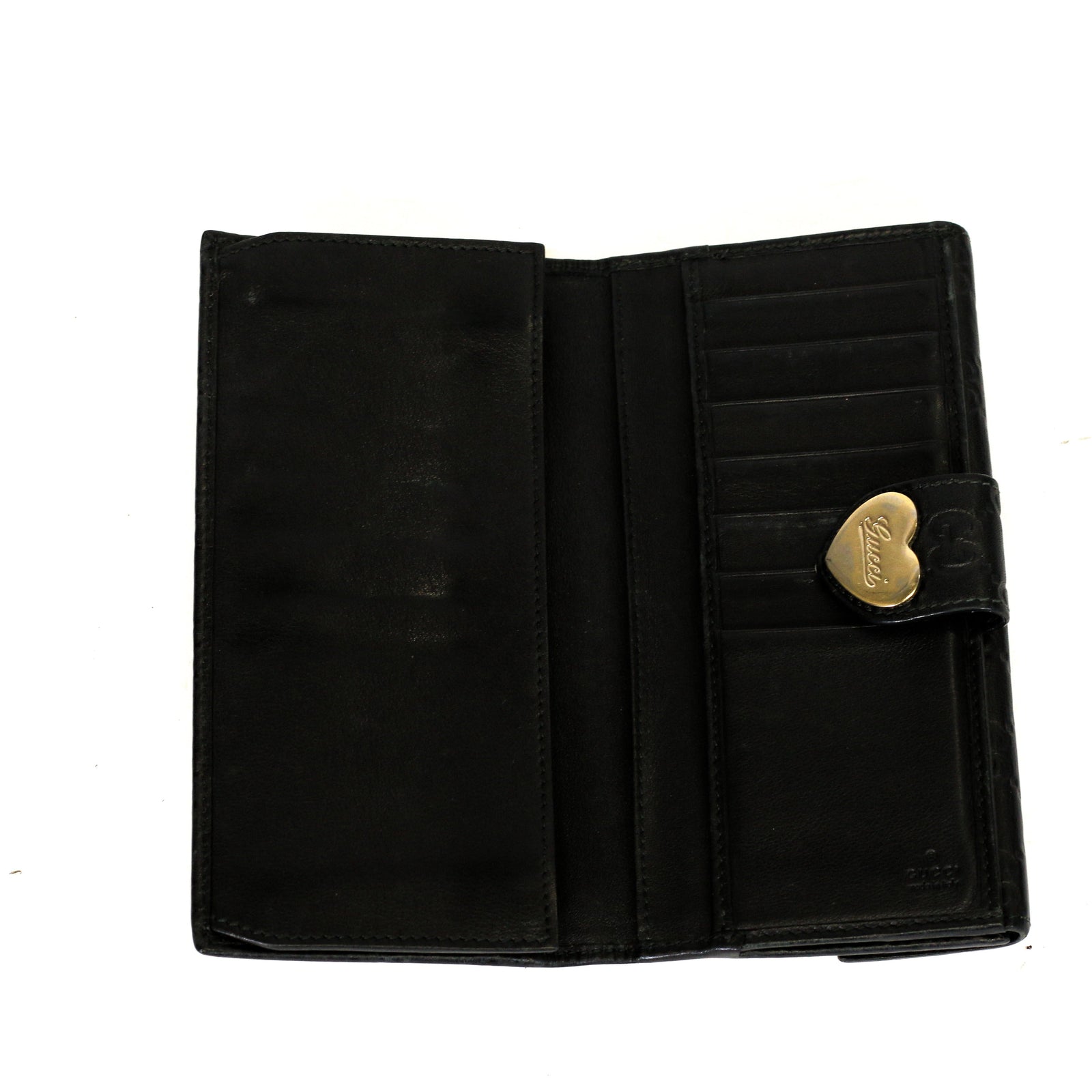 Guccissima Heart Continental Wallet