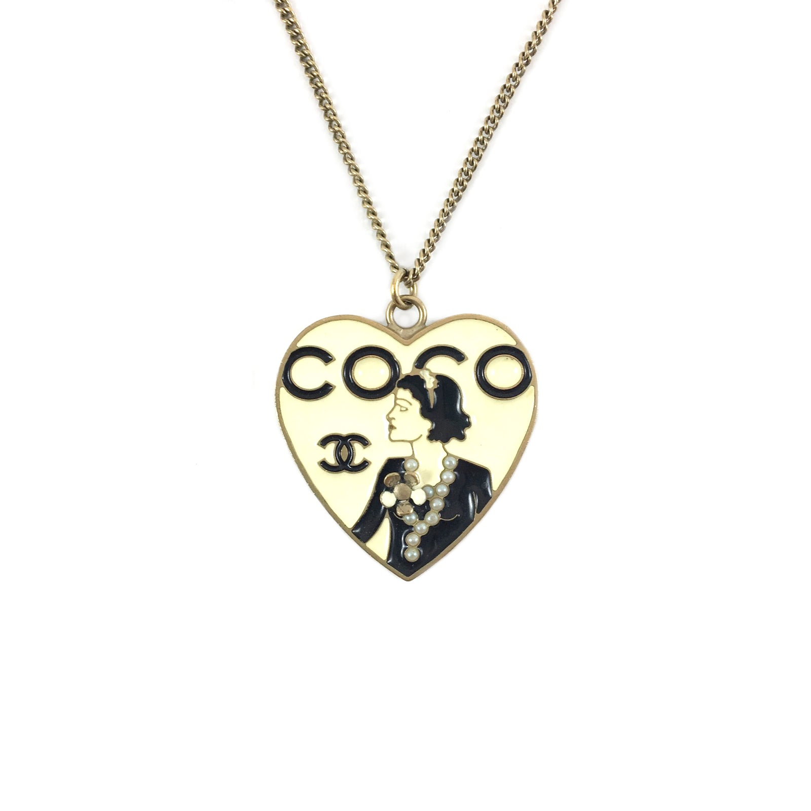 Coco Chanel Heart Necklace