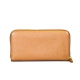 Saffiano Metal Zip Around Wallet