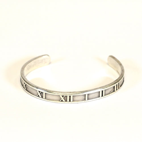 Unisex Sterling Silver Atlas Cuff Bracelet