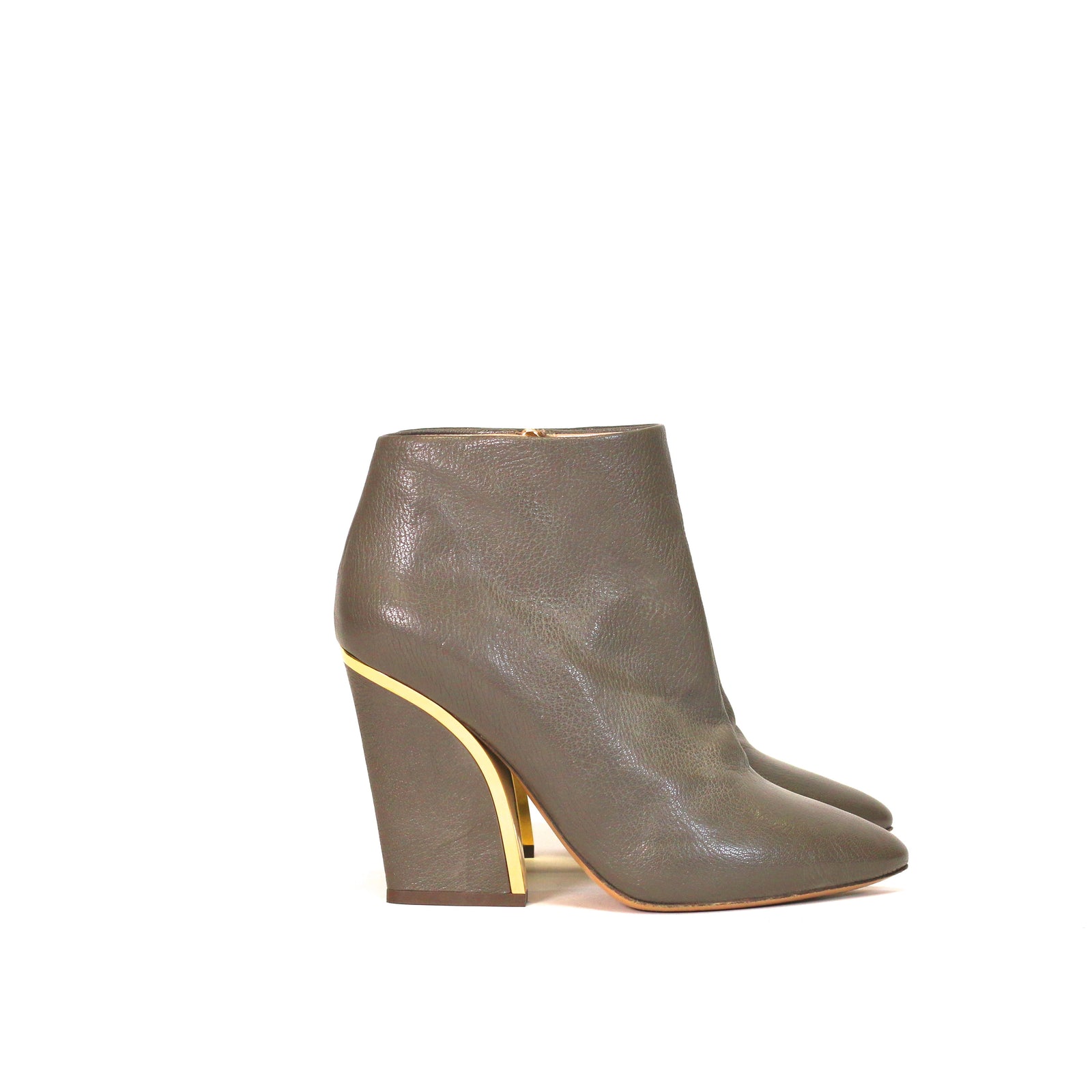 Gold Trimmed Ankle Boots