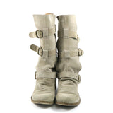 Suede Mid Calf Boots