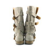 Suede Mid Calf Boots