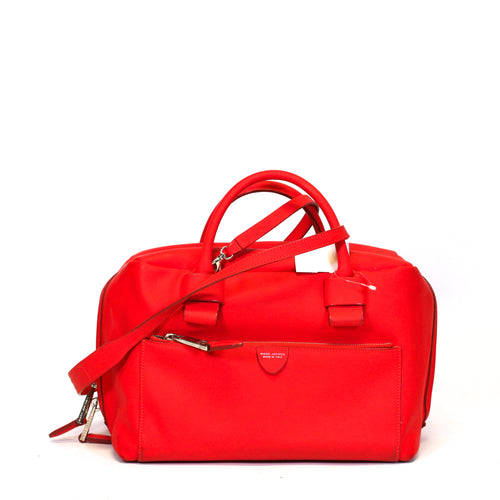 Rubber Coated Calfskin Satchel