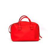 Rubber Coated Calfskin Satchel