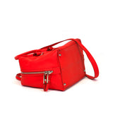 Rubber Coated Calfskin Satchel