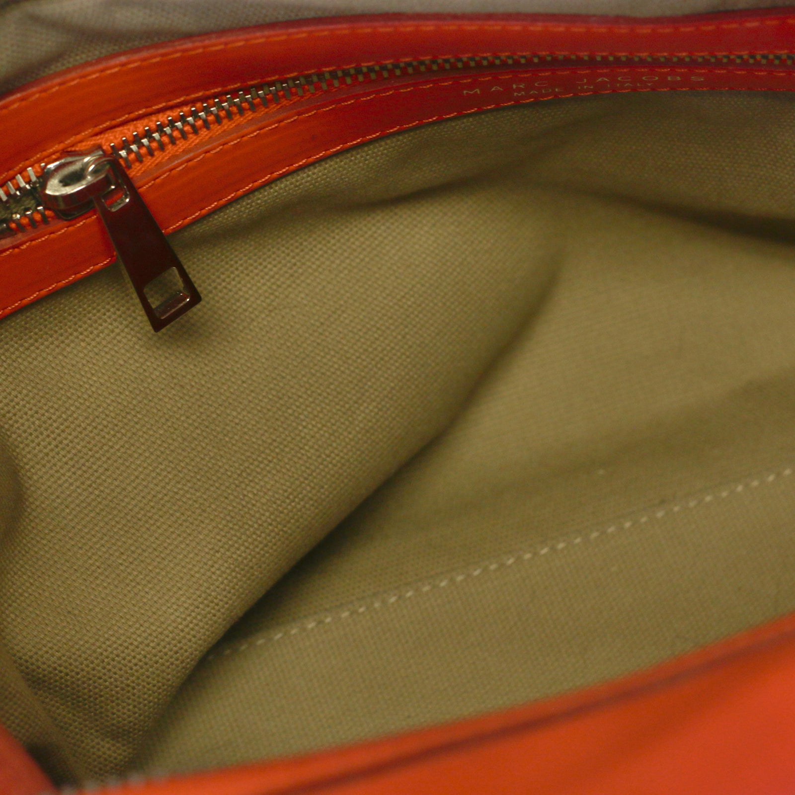 Rubber Coated Calfskin Satchel