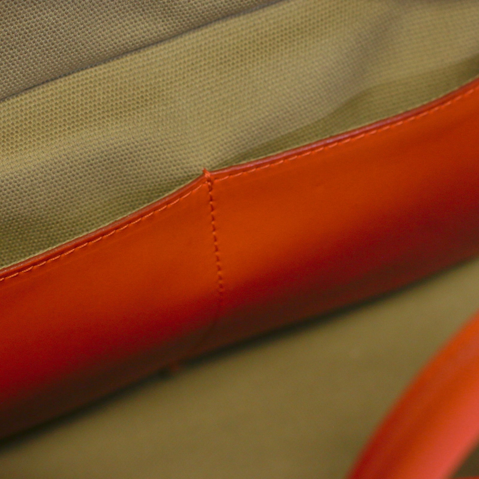 Rubber Coated Calfskin Satchel