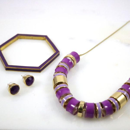 Purple Jewelry Set