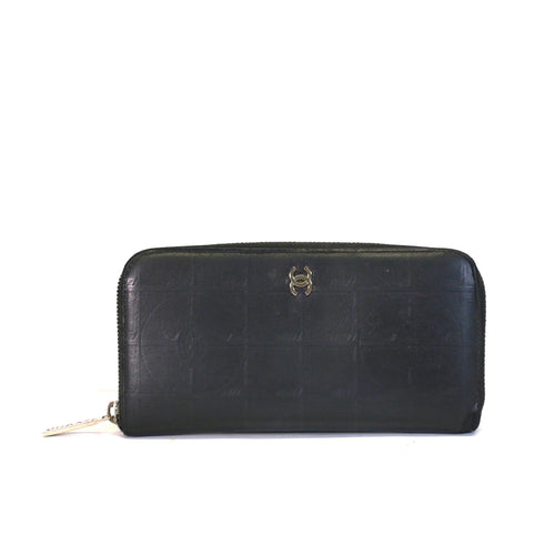 Leather Coco Zip Around Wallet