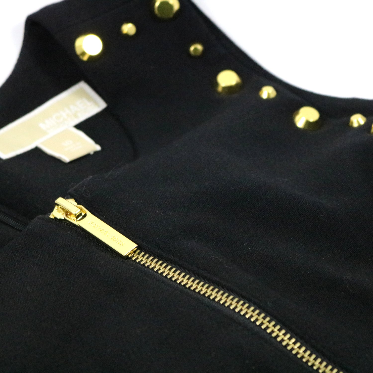 Gold Studded Sheath Dress
