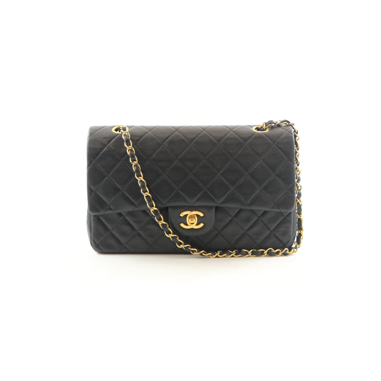 Lambskin Quilted Medium Double Flap
