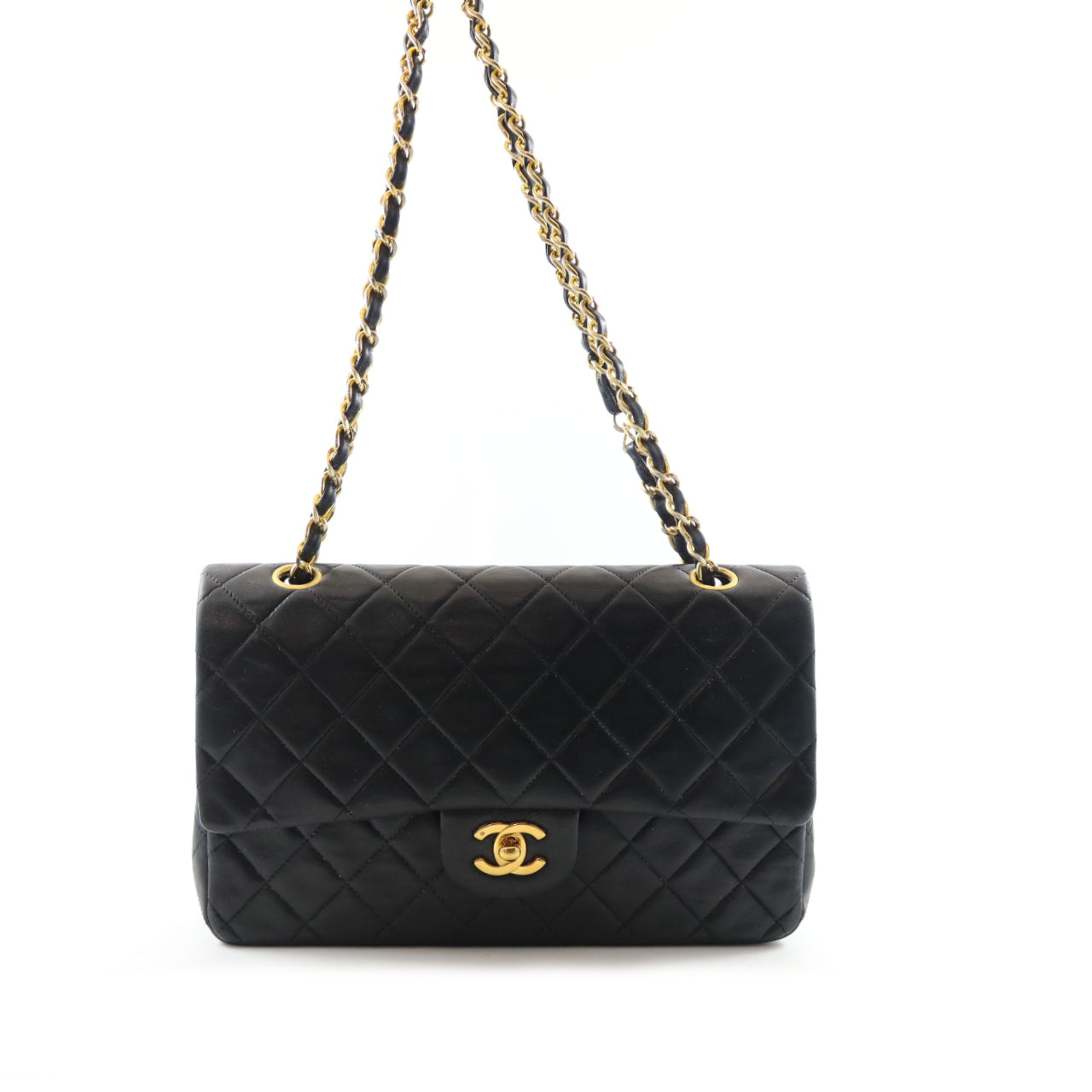 Lambskin Quilted Medium Double Flap