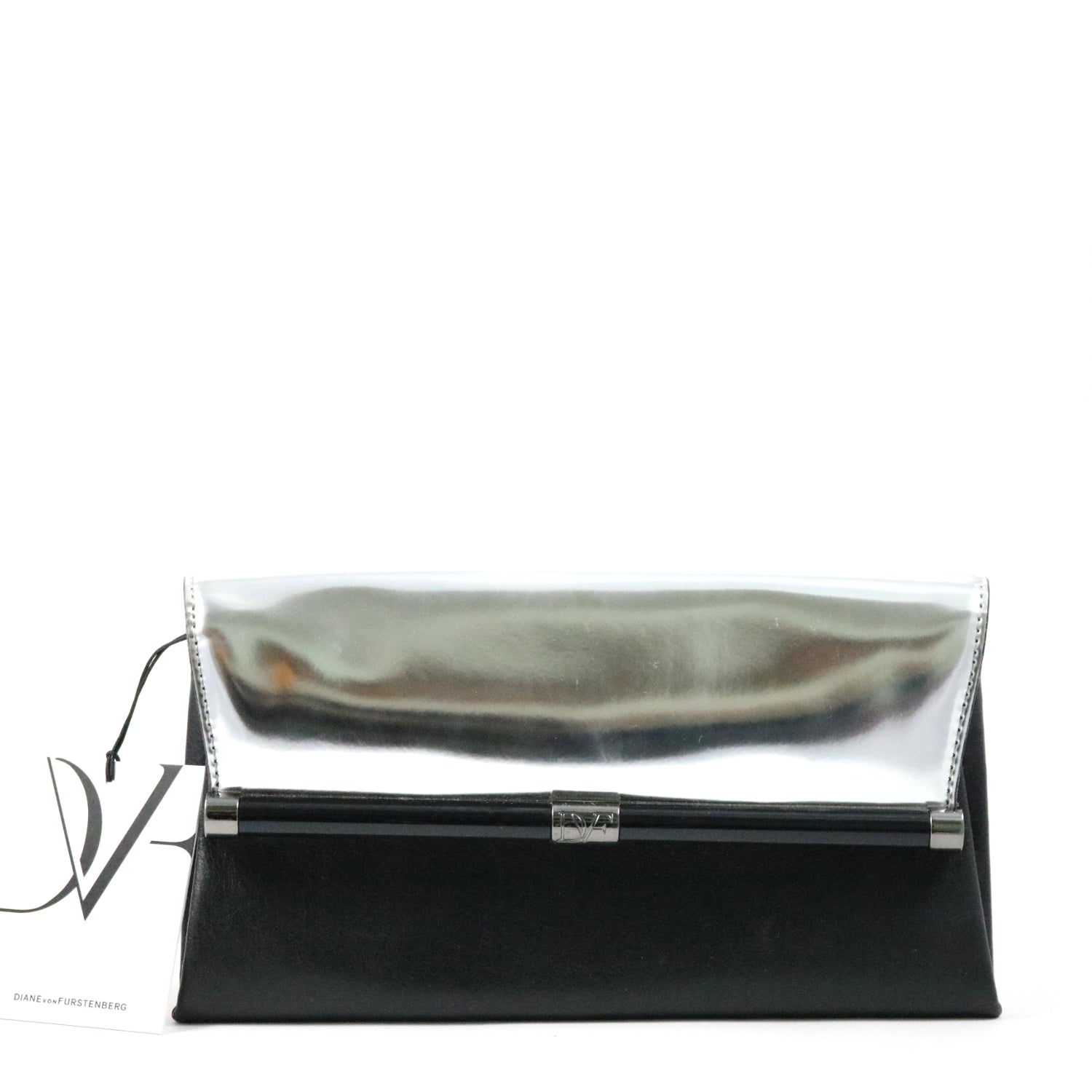 Silver and Black Clutch