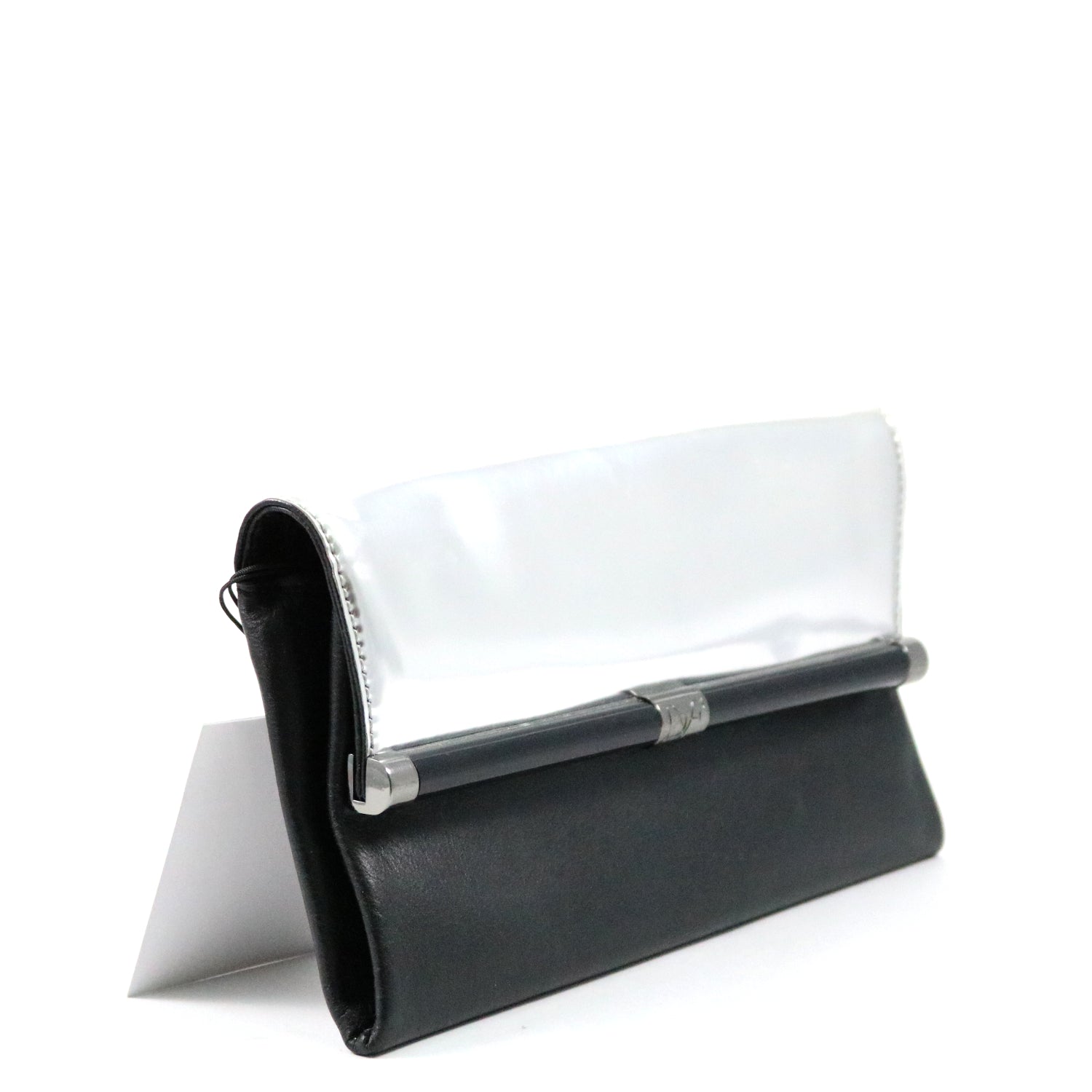 Silver and Black Clutch