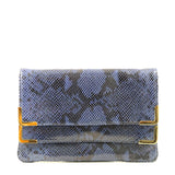 Python Embossed Clutch