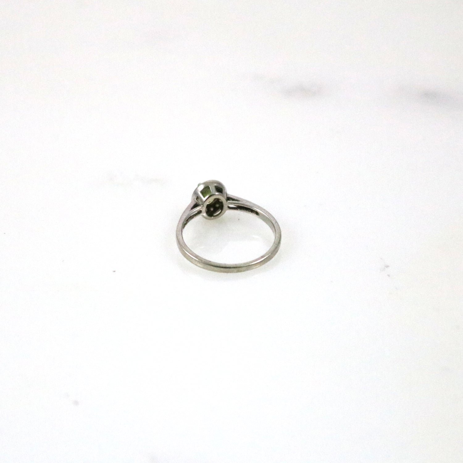 Oval Cut Peridot Ring