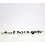 Black Tone Mixed Stones Bracelet