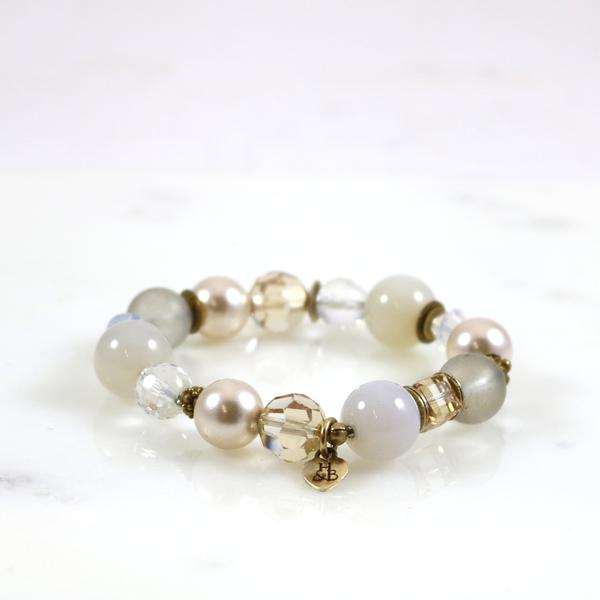 Champagne Tone Stretch Bracelet