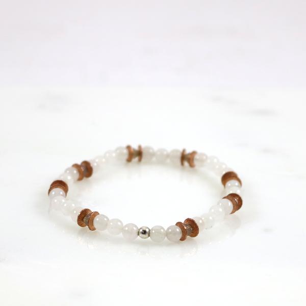 Small Ice Quartz Bead Bracelet