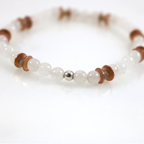 Small Ice Quartz Bead Bracelet