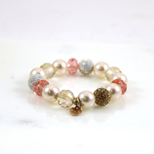 Blush Pearl & Stretch Bracelet