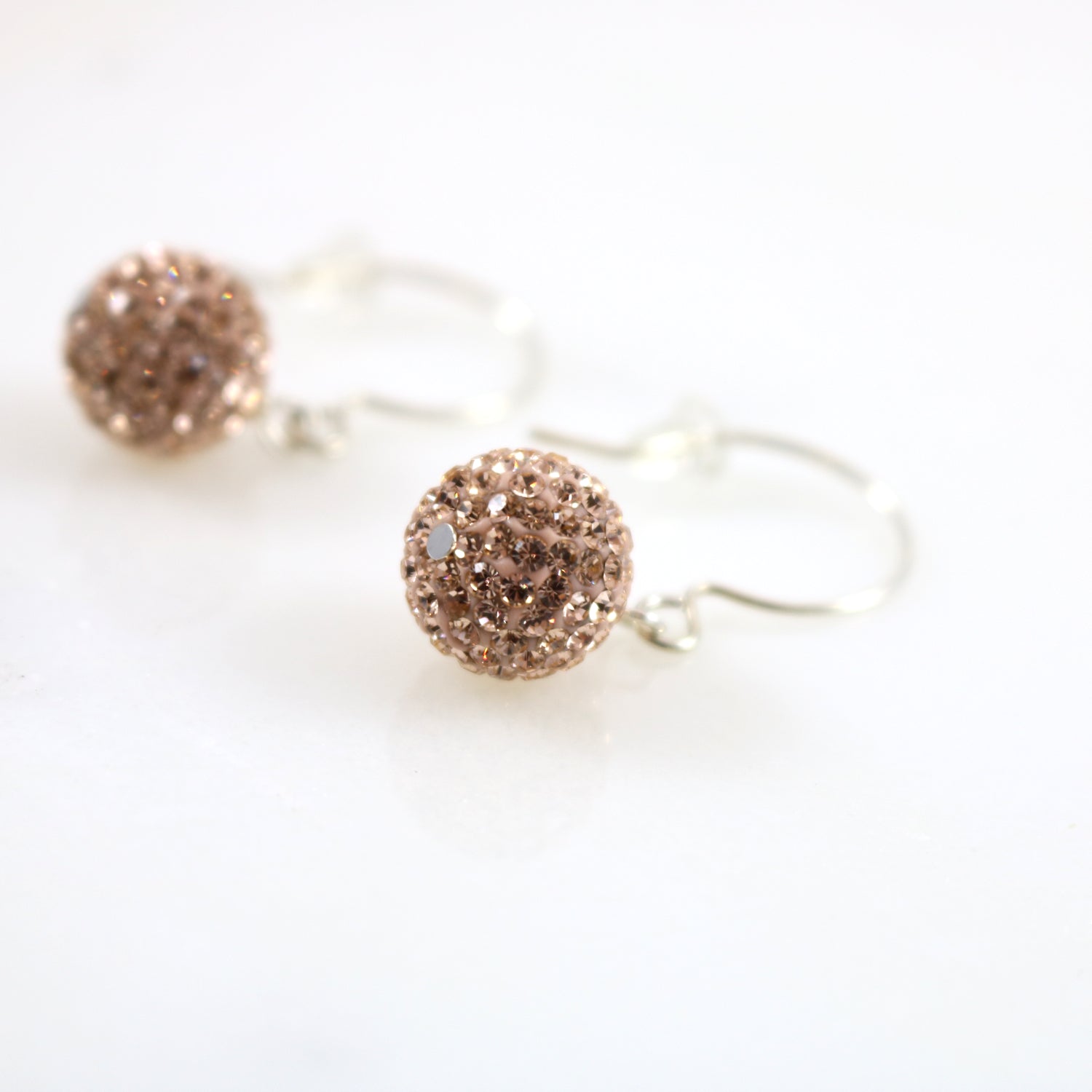 10mm Rose Gold Drop Earring