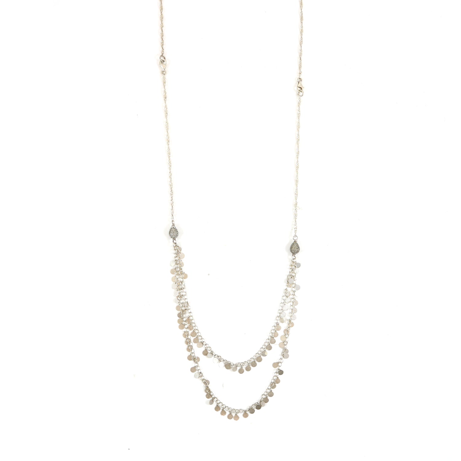 Silver Lariat Necklace