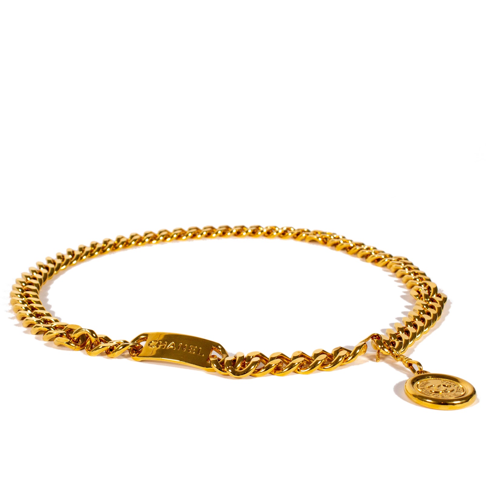 Chain CC 31 Rue Cambon Medallion Belt Gold