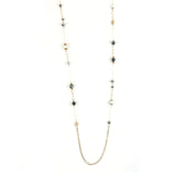 Silver Tone Lariat Necklace