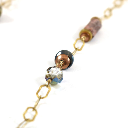 Gold Chain Lariat Necklace