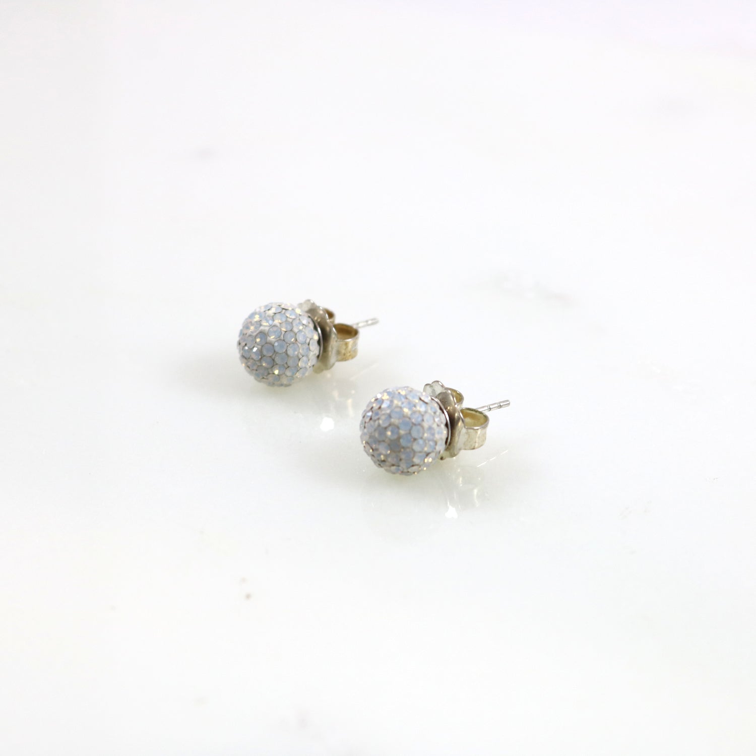 8mm Opal Stud Earrings